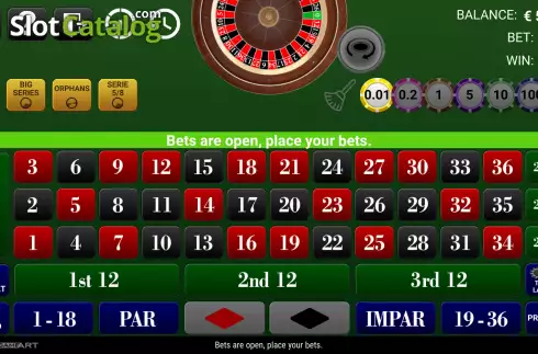 Οθόνη2. Roulette (GameArt) Κουλοχέρης 