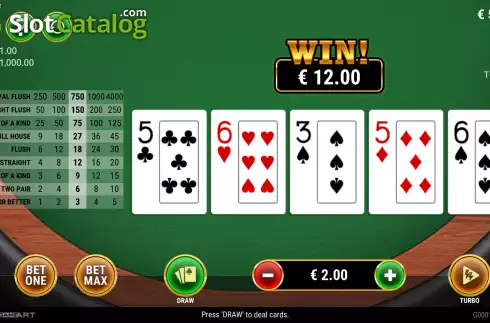 Οθόνη3. Video Poker (GameArt) Κουλοχέρης