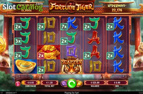Οθόνη2. Fortune Tiger HyperWays Κουλοχέρης