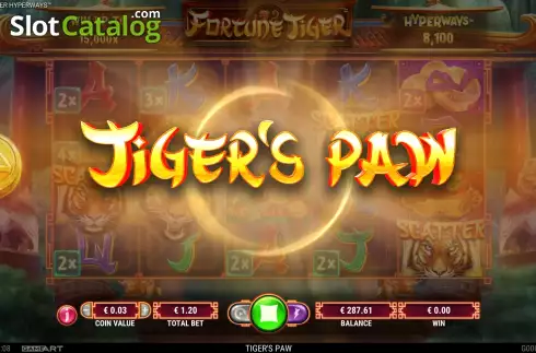 Οθόνη8. Fortune Tiger HyperWays Κουλοχέρης