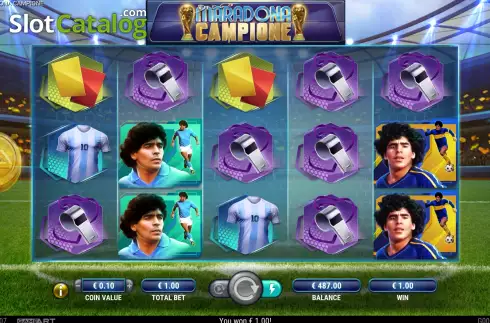Οθόνη4. Diego Maradona Campione Κουλοχέρης 