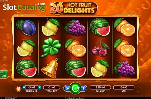 Οθόνη2. 20 Hot Fruit Delights Κουλοχέρης 