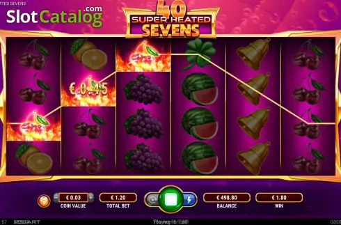 Οθόνη5. 40 Super Heated Sevens Κουλοχέρης