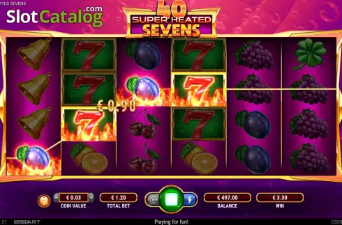Οθόνη6. 40 Super Heated Sevens Κουλοχέρης