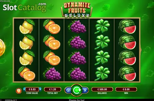 Οθόνη2. Dynamite Fruits Deluxe Κουλοχέρης