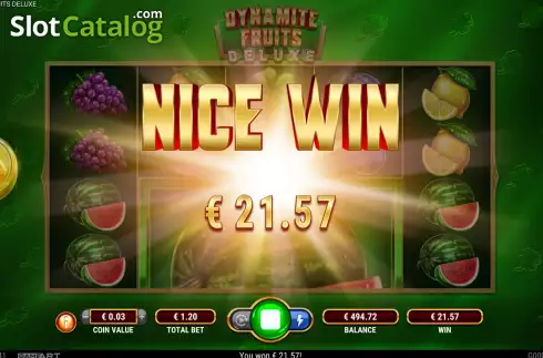 Οθόνη4. Dynamite Fruits Deluxe Κουλοχέρης