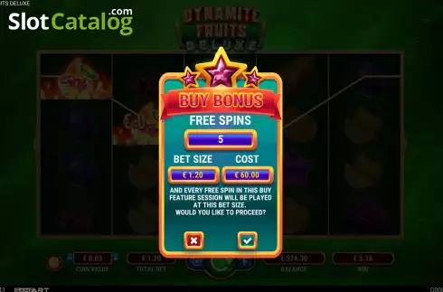 Οθόνη6. Dynamite Fruits Deluxe Κουλοχέρης