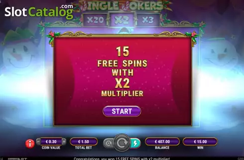 Οθόνη5. Jingle Jokers Κουλοχέρης