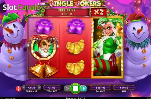 Οθόνη6. Jingle Jokers Κουλοχέρης
