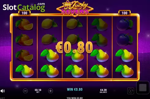 Οθόνη4. 100 Lucky Sevens Κουλοχέρης