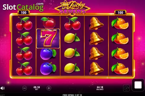 Οθόνη7. 100 Lucky Sevens Κουλοχέρης