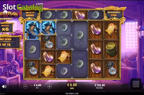 Οθόνη9. Pirate’s Pearl Megaways Κουλοχέρης
