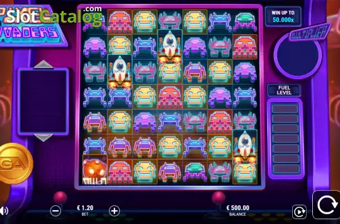 Οθόνη2. Pixel Invaders Κουλοχέρης 