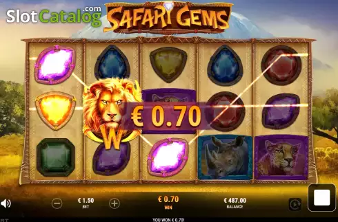 Οθόνη4. Safari Gems Κουλοχέρης