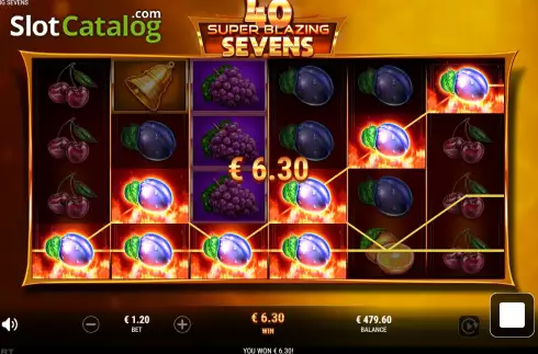 Οθόνη4. 40 Super Blazing Sevens Κουλοχέρης