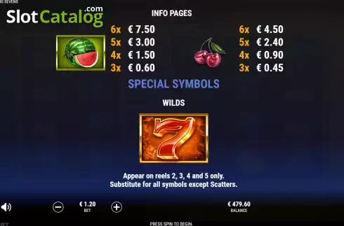 Οθόνη7. 40 Super Blazing Sevens Κουλοχέρης