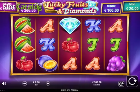 Οθόνη2. Lucky Fruits and Diamonds Κουλοχέρης 