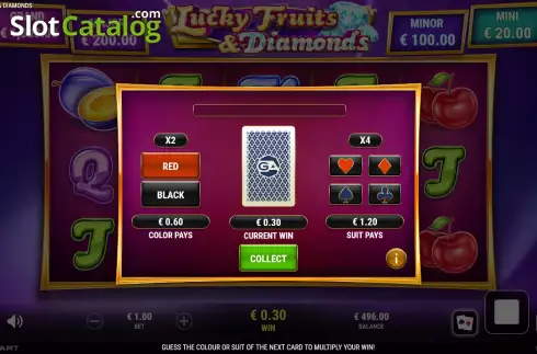 Οθόνη5. Lucky Fruits and Diamonds Κουλοχέρης 