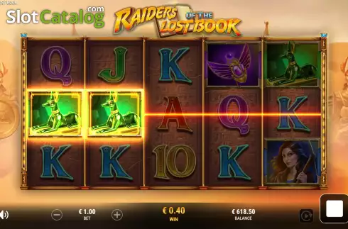 Οθόνη4. Raiders of the Lost Book Κουλοχέρης