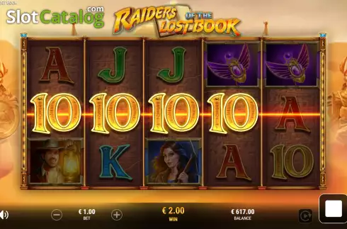 Οθόνη5. Raiders of the Lost Book Κουλοχέρης