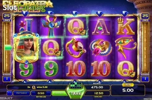 Οθόνη3. Cleopatra Jewels (GameArt) Κουλοχέρης