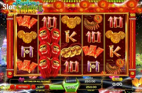 Οθόνη2. Fortune Lions (GameArt) Κουλοχέρης 