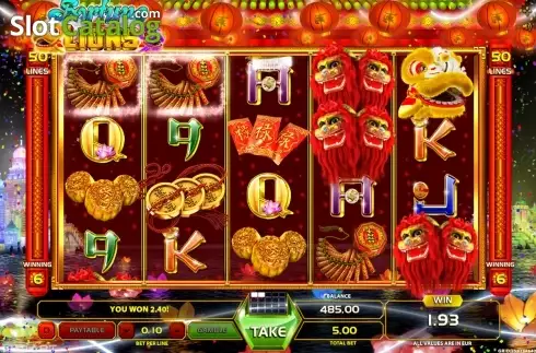 Οθόνη3. Fortune Lions (GameArt) Κουλοχέρης 