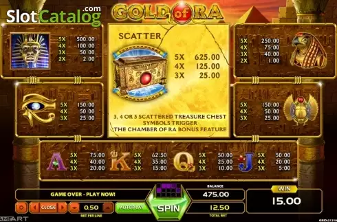 Οθόνη7. Gold Of Ra (GameArt) Κουλοχέρης