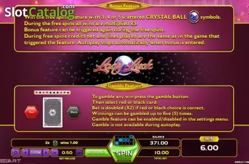 Οθόνη7. Lady Luck (GameArt) Κουλοχέρης