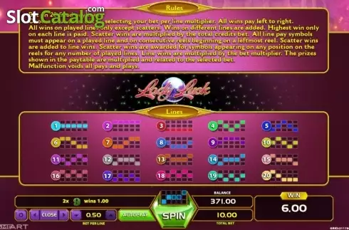 Οθόνη8. Lady Luck (GameArt) Κουλοχέρης