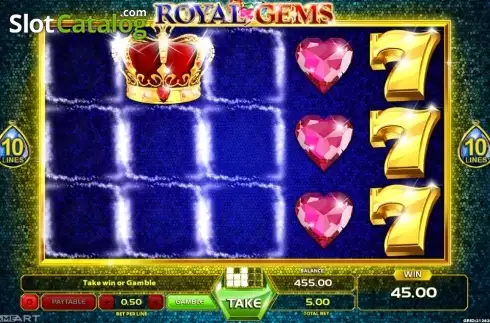 Οθόνη4. Royal Gems (GameArt) Κουλοχέρης