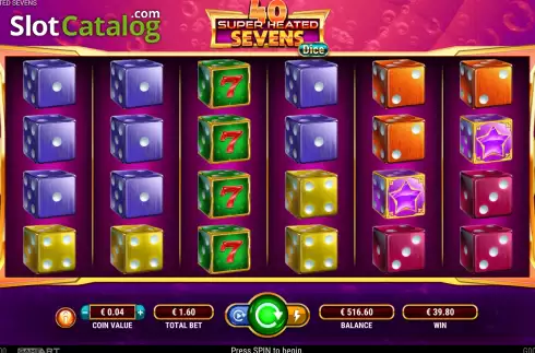 Οθόνη3. 40 Super Heated Sevens – Dice Κουλοχέρης