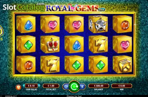 Οθόνη2. Royal Gems – Dice Κουλοχέρης