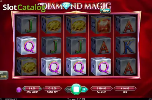 Οθόνη3. Diamond Magic – Dice Κουλοχέρης