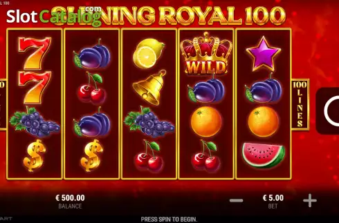 Οθόνη2. Shining Royal 100 Κουλοχέρης
