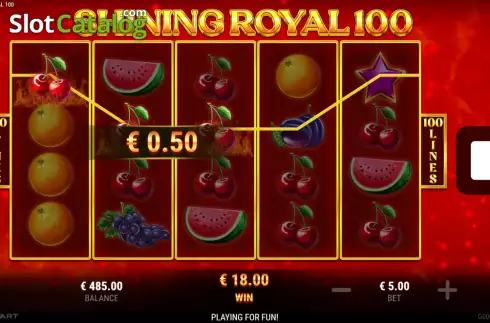 Οθόνη3. Shining Royal 100 Κουλοχέρης