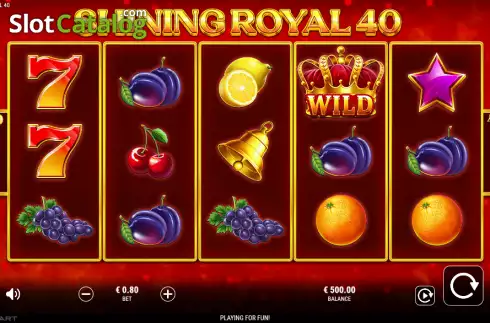 Οθόνη2. Shining Royal 40 Κουλοχέρης