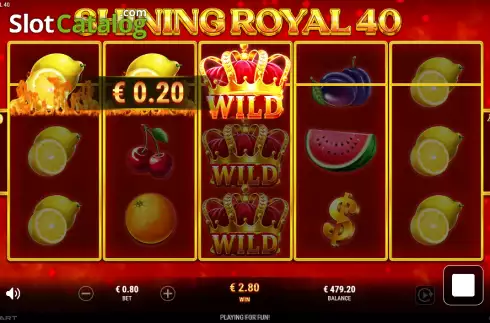 Οθόνη3. Shining Royal 40 Κουλοχέρης