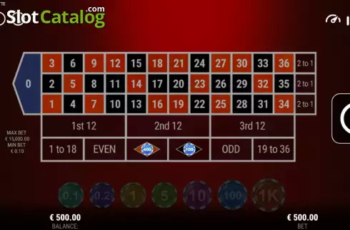 Οθόνη2. Vulcano Roulette Κουλοχέρης