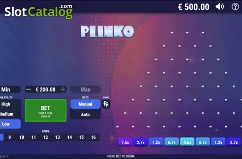 Οθόνη2. Plinko (GameArt) Κουλοχέρης