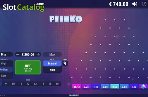 Οθόνη3. Plinko (GameArt) Κουλοχέρης