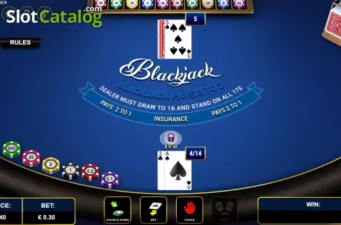 Οθόνη2. One-Hand Blackjack Κουλοχέρης