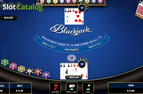 Οθόνη3. One-Hand Blackjack Κουλοχέρης