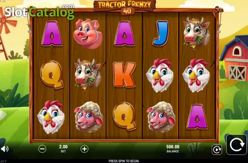 Οθόνη2. Tractor Frenzy 40 Κουλοχέρης