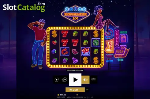 Οθόνη2. Vegas Kingmaker 100 Κουλοχέρης 