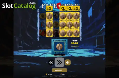 Οθόνη2. Gladiator+ (GameArt) Κουλοχέρης