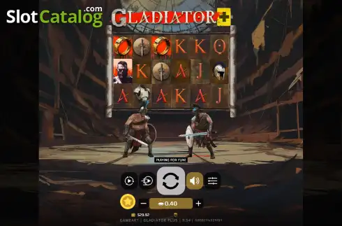 Οθόνη3. Gladiator+ (GameArt) Κουλοχέρης