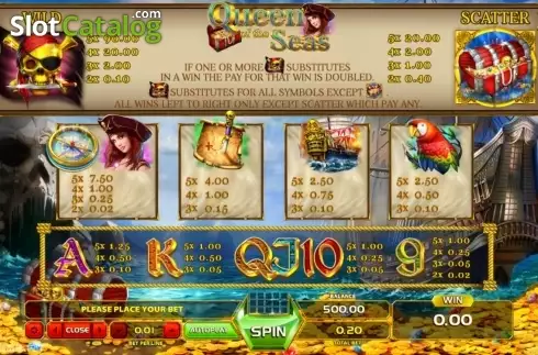 Οθόνη2. Queen Of The Seas Κουλοχέρης