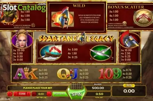 Οθόνη2. Spartans Legacy Κουλοχέρης