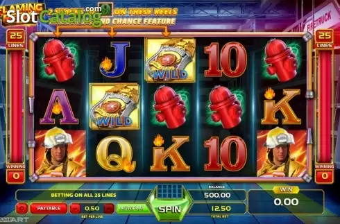 Οθόνη6. Flaming Reels (GameArt) Κουλοχέρης